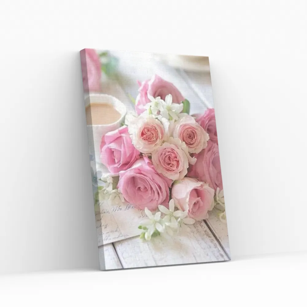 Pintar por números Flores sobre la mesa - Bodegón