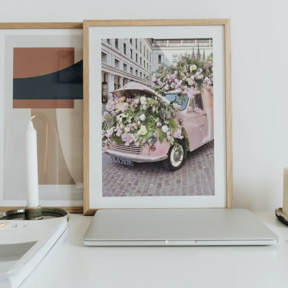 Pintar por números Flores sobre un coche – foto 2