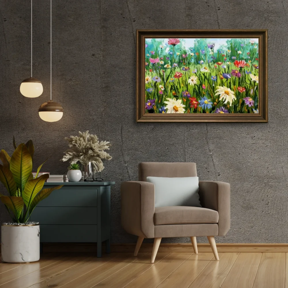 Pintar por números Flores variadas en el campo – foto 3