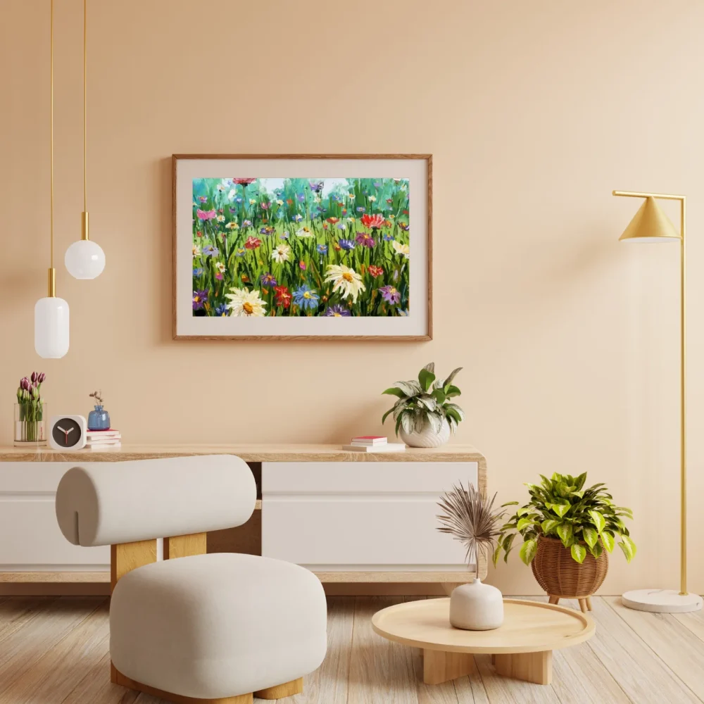Pintar por números Flores variadas en el campo – foto 4