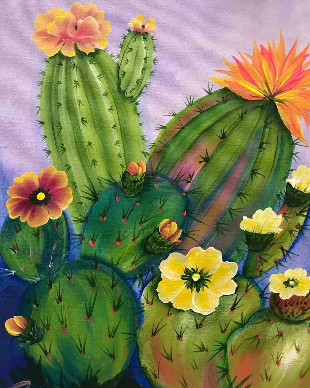 Pintar por números Flores y cactus – foto 2
