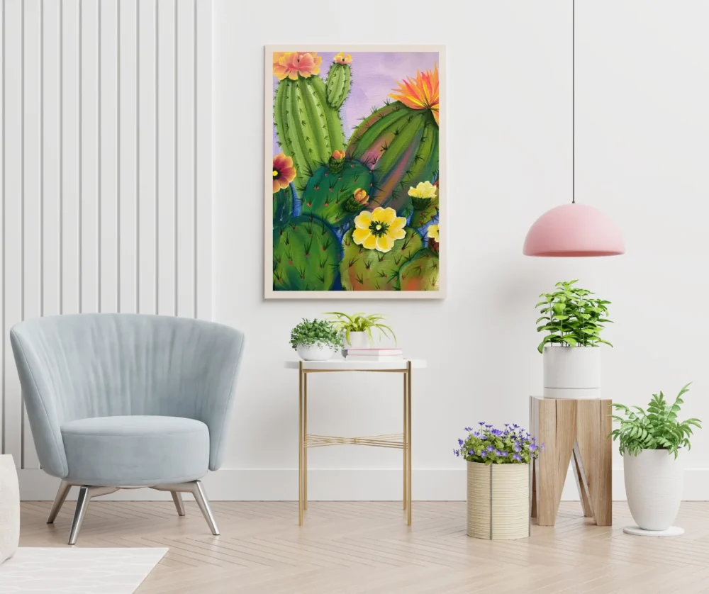 Pintar por números Flores y cactus – foto 5