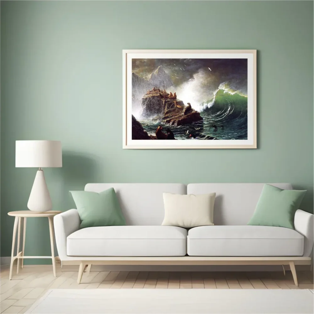 Pintar por números Focas en las rocas de las islas Farallón – foto 4