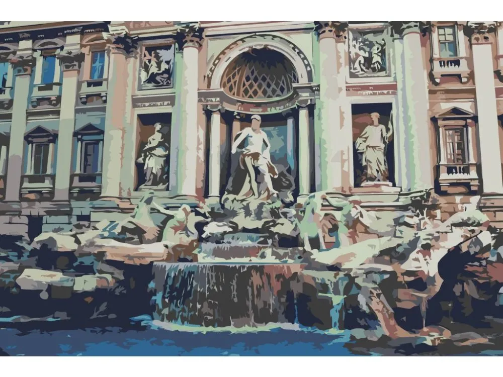 Pintar por números Fontana de Trevi – foto 2