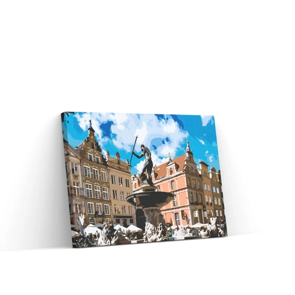 Pintar por números Fuente de Neptuno, Gdansk