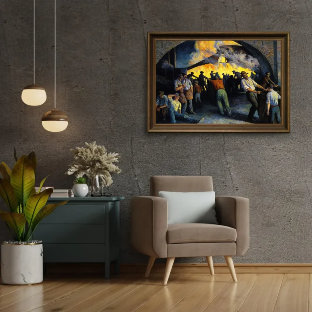 Pintar por números Fundición en Charleroi, la colada – foto 2