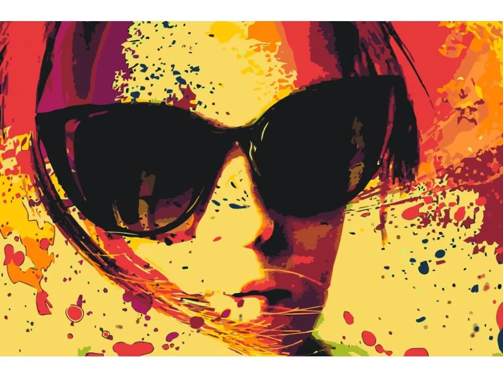 Pintar por números Gafas de sol amarillas – foto 2