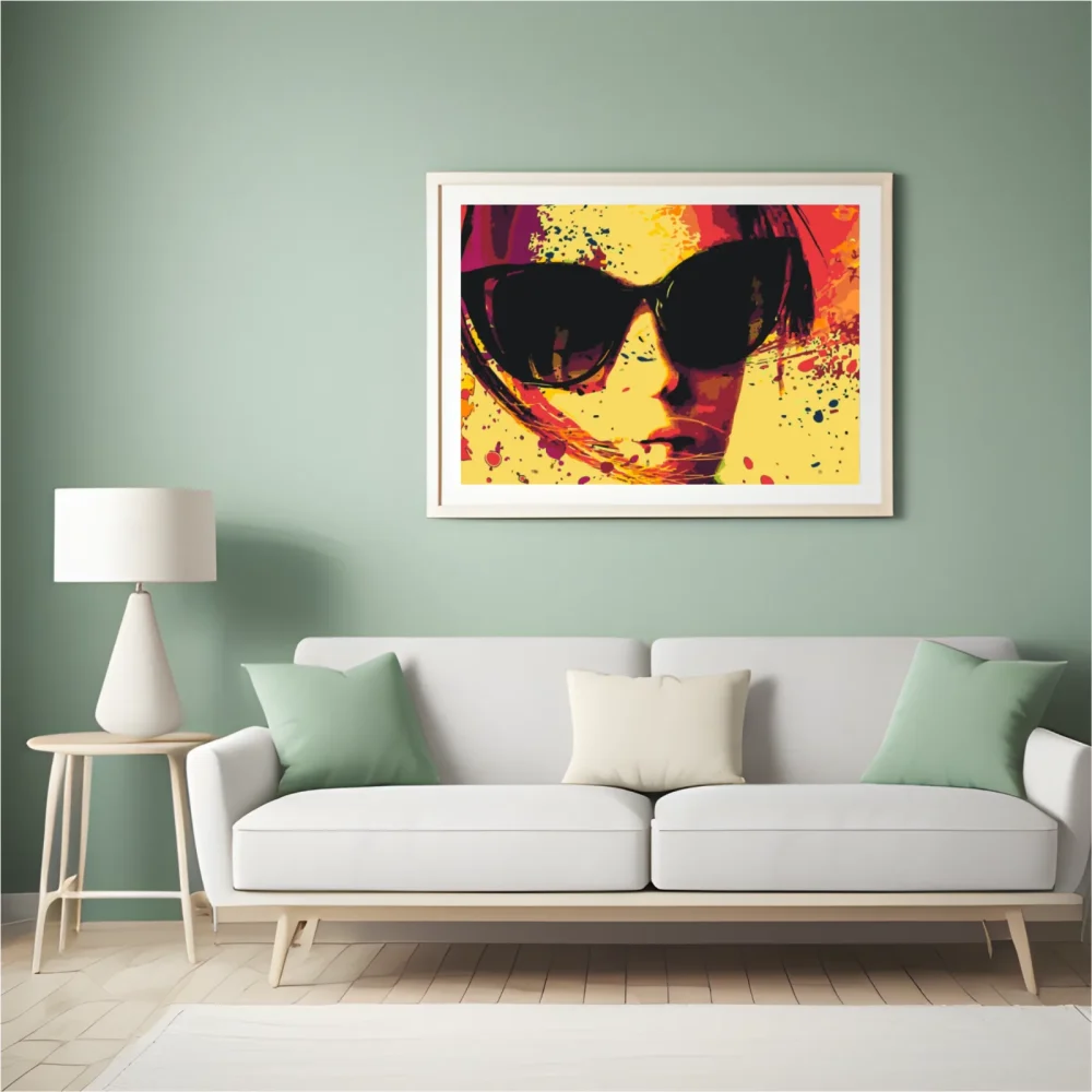Pintar por números Gafas de sol amarillas – foto 5