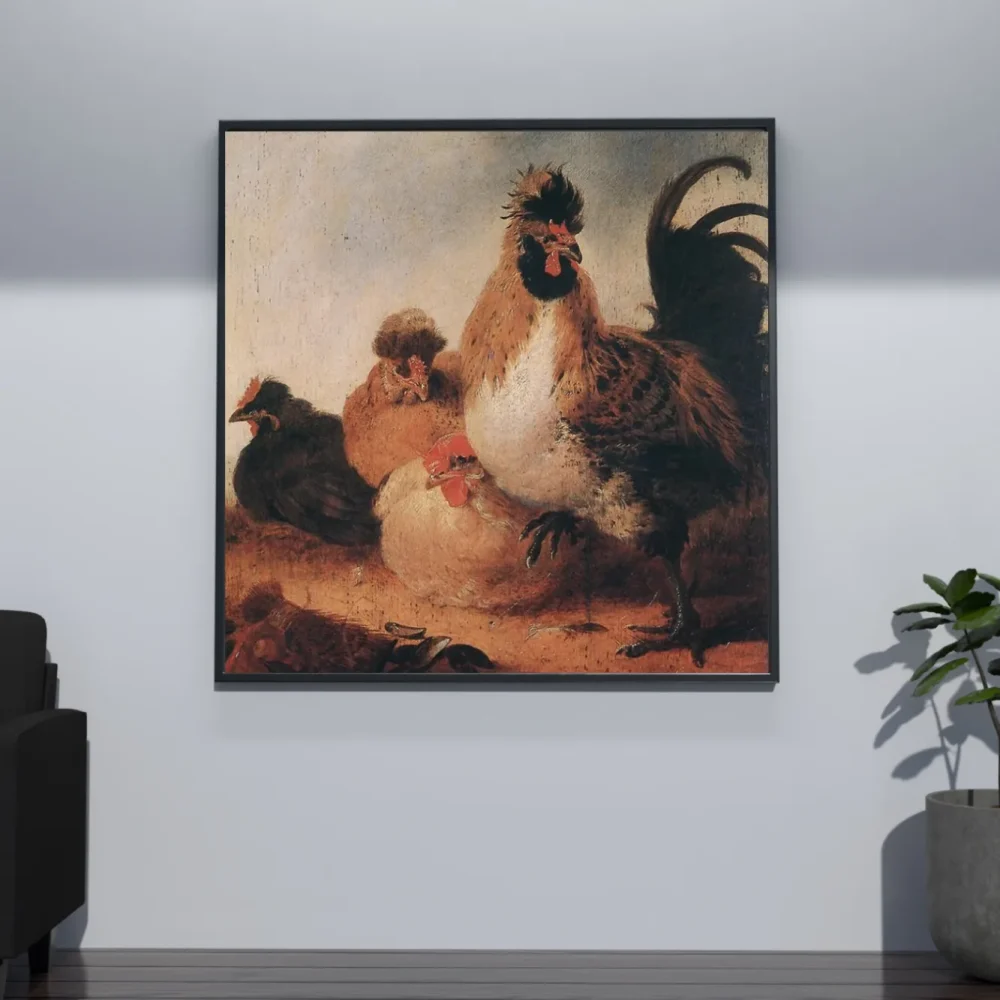 Pintar por números Gallo con gallinas – foto 4