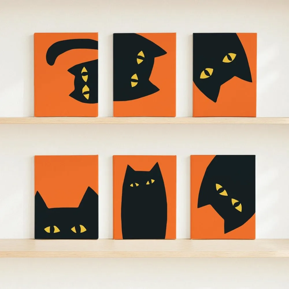 Pintar por números Gatos negros