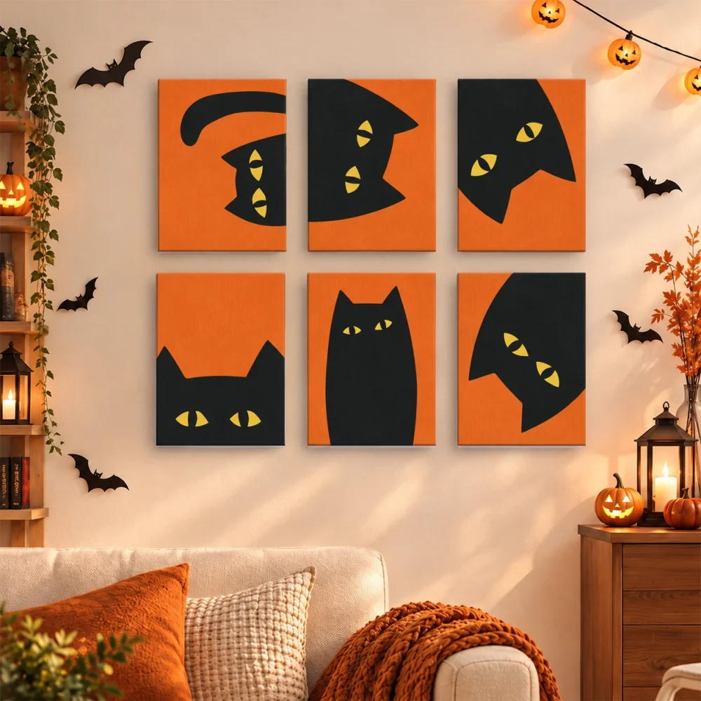 Pintar por números Gatos negros – foto 3