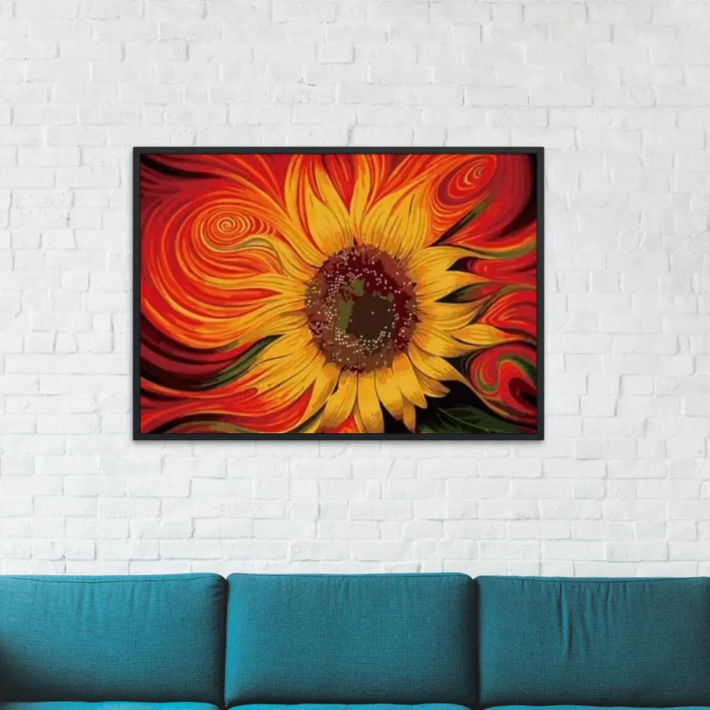 Pintar por números Girasol multicolor – foto 2