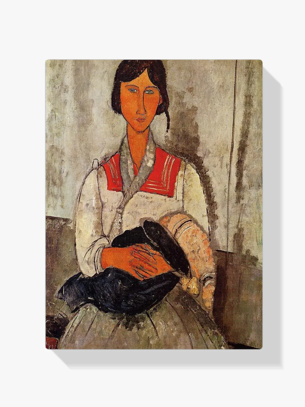 Pintar por números Gitana con bebé