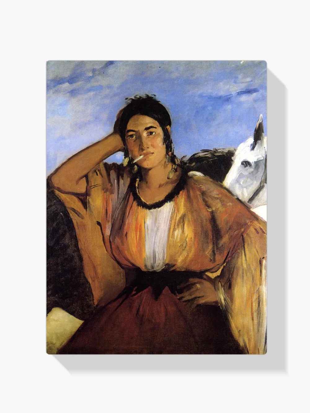 Pintar por números Gitana con cigarrillo