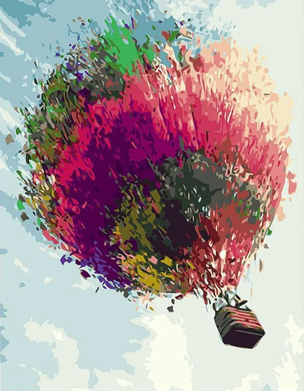 Pintar por números Globo aerostático - Nueva colección – foto 2