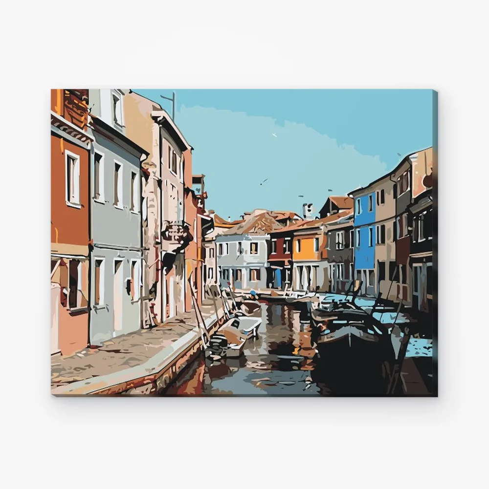 Pintar por Números - Góndolas venecianas