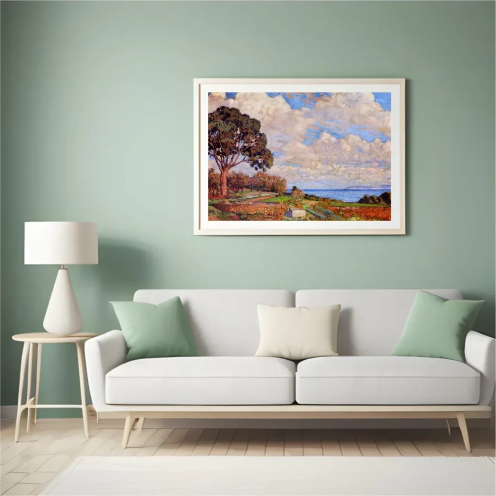 Pintar por números Gran árbol junto al mar – foto 4