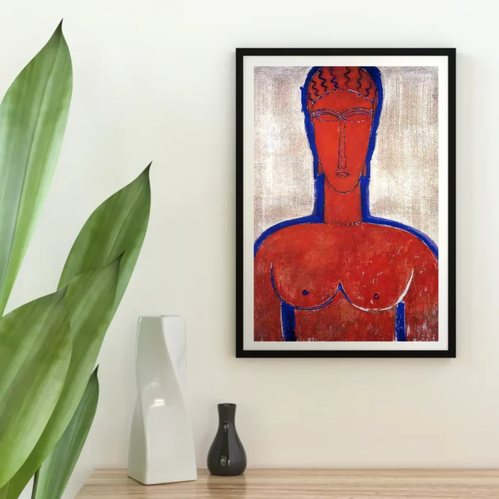 Pintar por números Gran busto rojo – foto 4