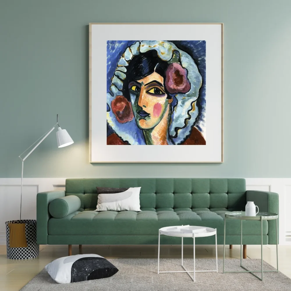 Pintar por números Gran cabeza de mujer – foto 3
