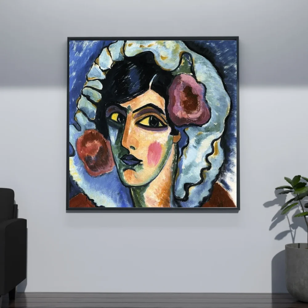 Pintar por números Gran cabeza de mujer – foto 4