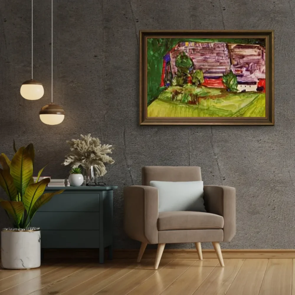 Pintar por números Granja en un paisaje – foto 2