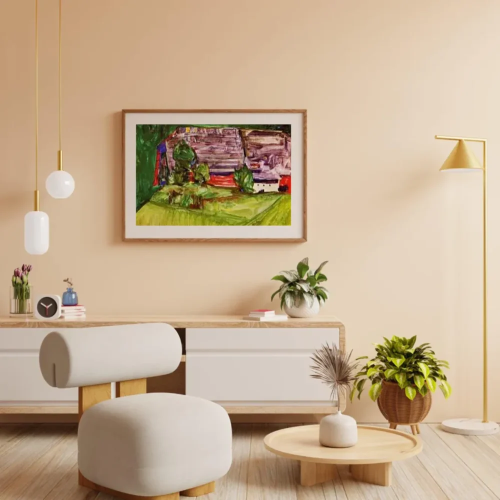 Pintar por números Granja en un paisaje – foto 3