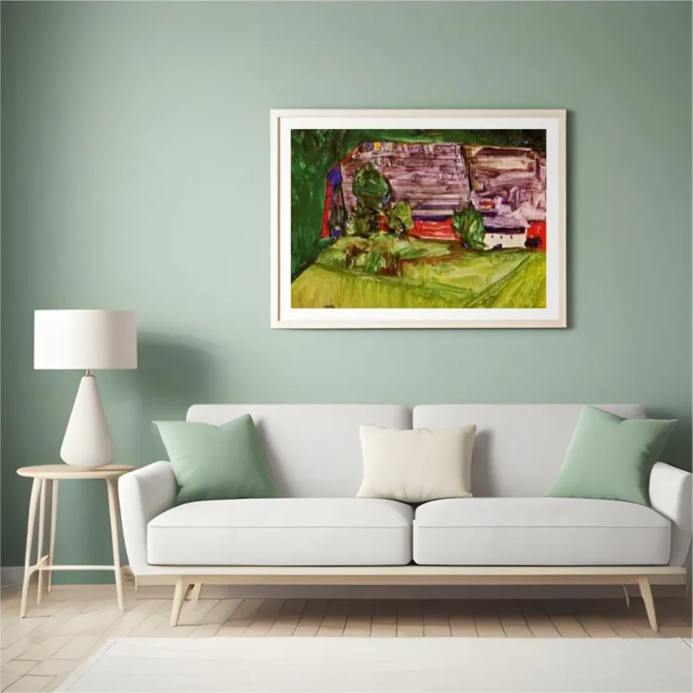 Pintar por números Granja en un paisaje – foto 4