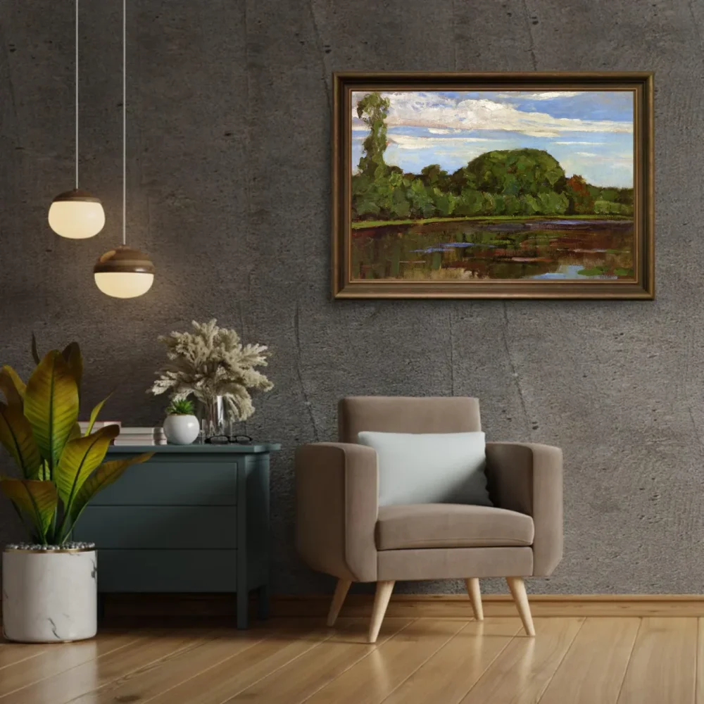 Pintar por números Granja Geinrust con árbol solitario – foto 2