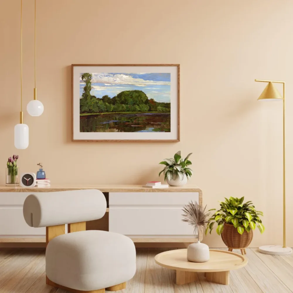 Pintar por números Granja Geinrust con árbol solitario – foto 3