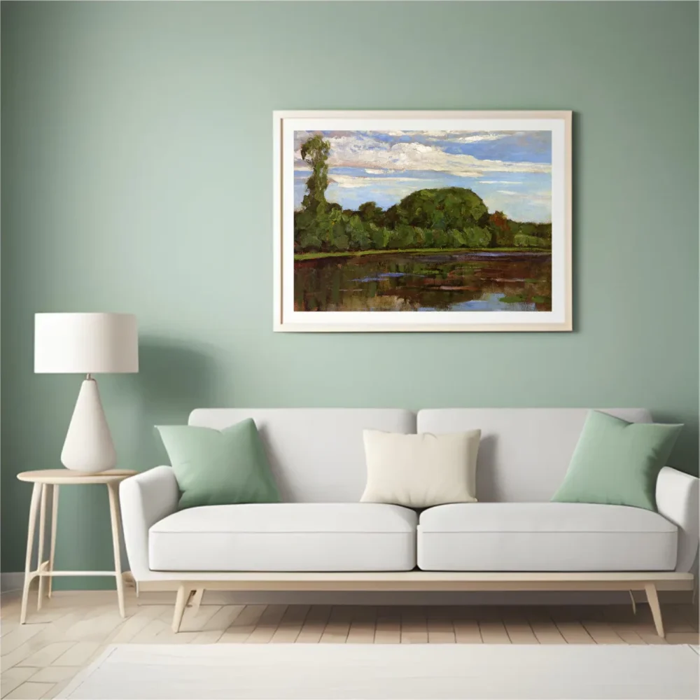 Pintar por números Granja Geinrust con árbol solitario – foto 4