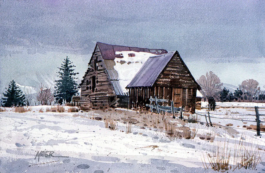Pintar por números Granja nevada – foto 2