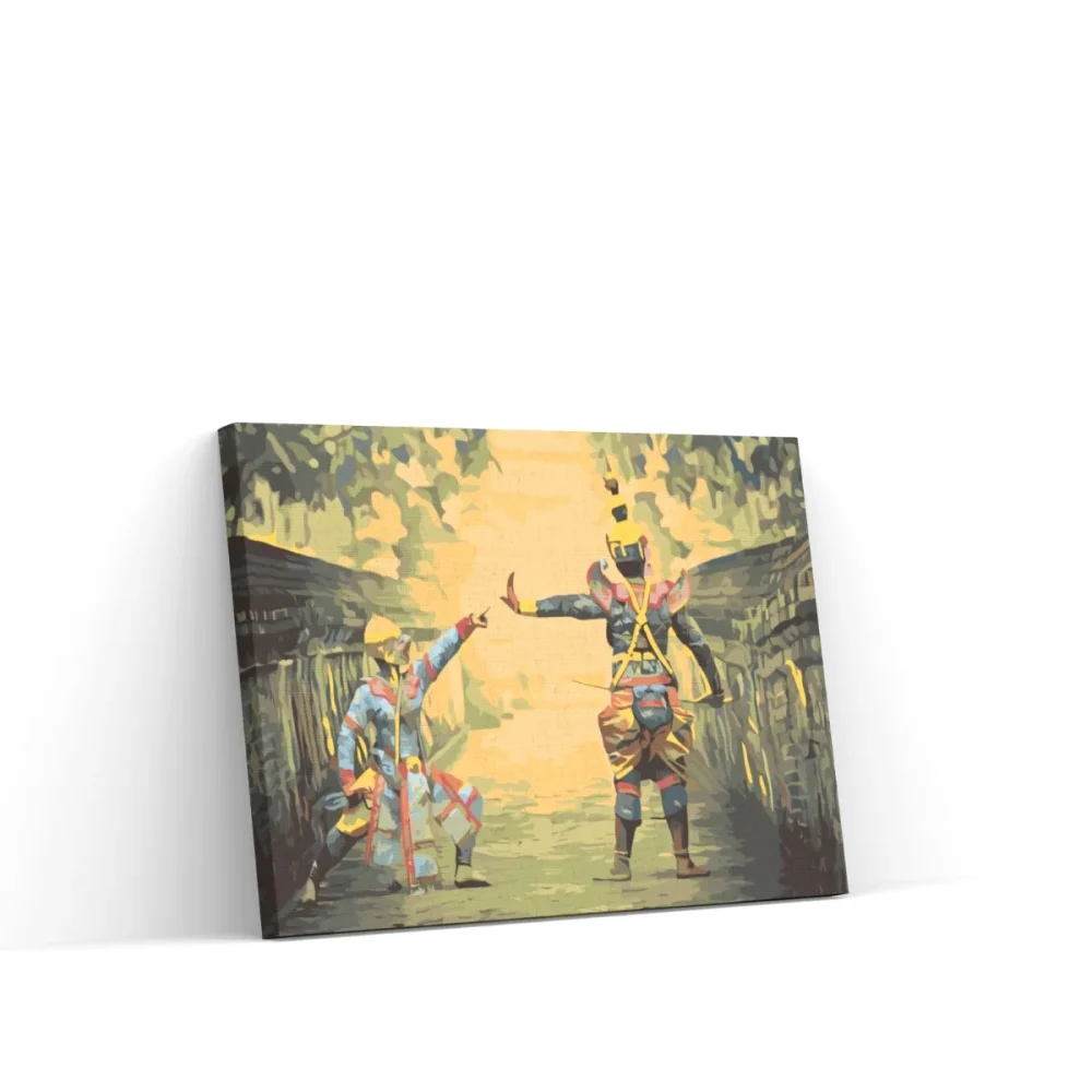 Pintar por números Guerreros