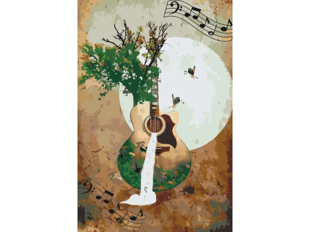 Pintar por números Guitarra natural – foto 2