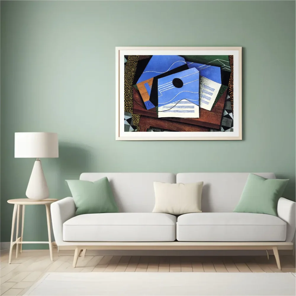 Pintar por números Guitarra sobre una mesa – foto 4