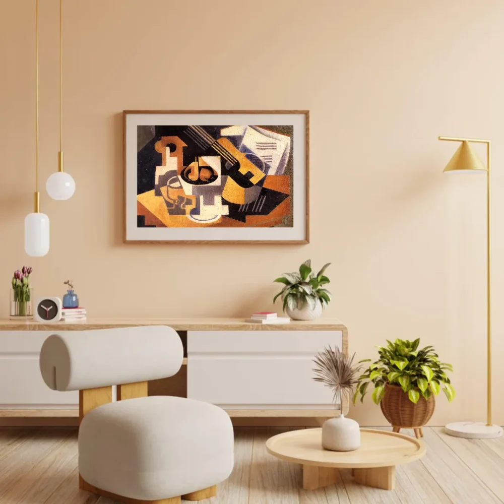 Pintar por números Guitarra y frutero sobre la mesa – foto 3
