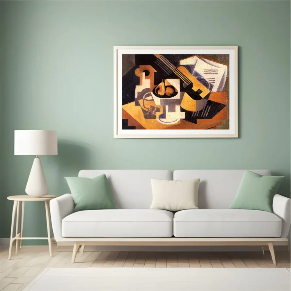 Pintar por números Guitarra y frutero sobre la mesa – foto 4