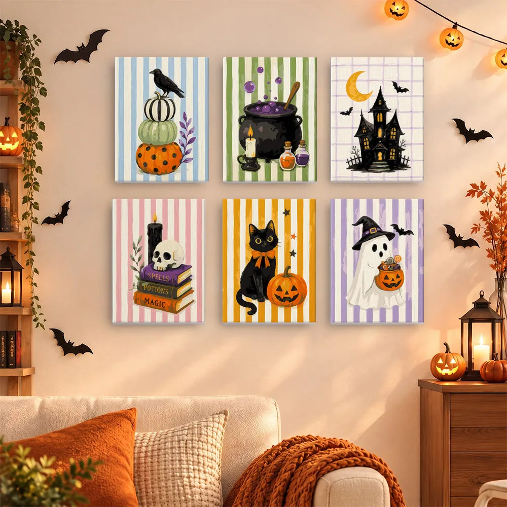 Pintar por números Halloween a rayas – foto 3