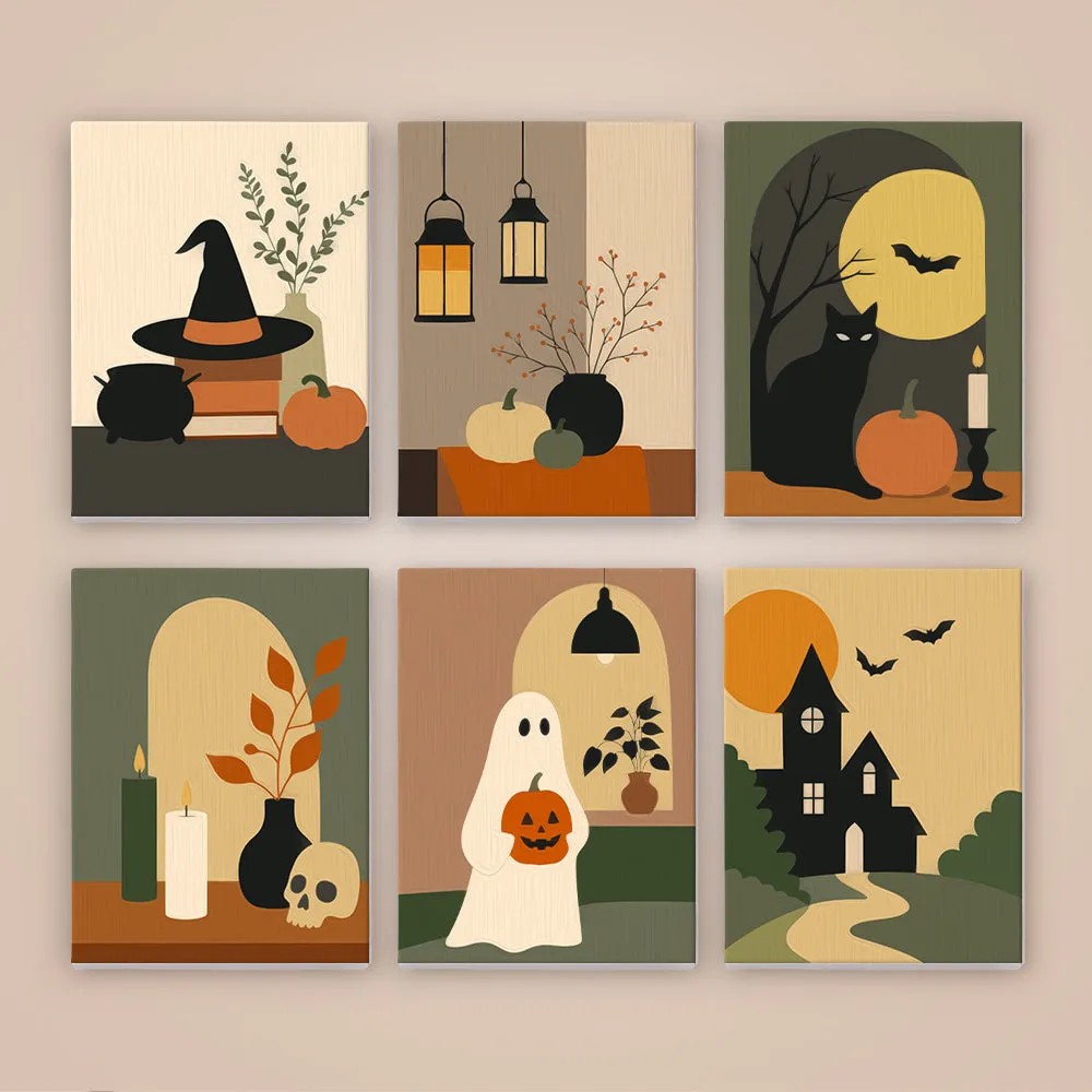 Pintar por números Halloween acogedor