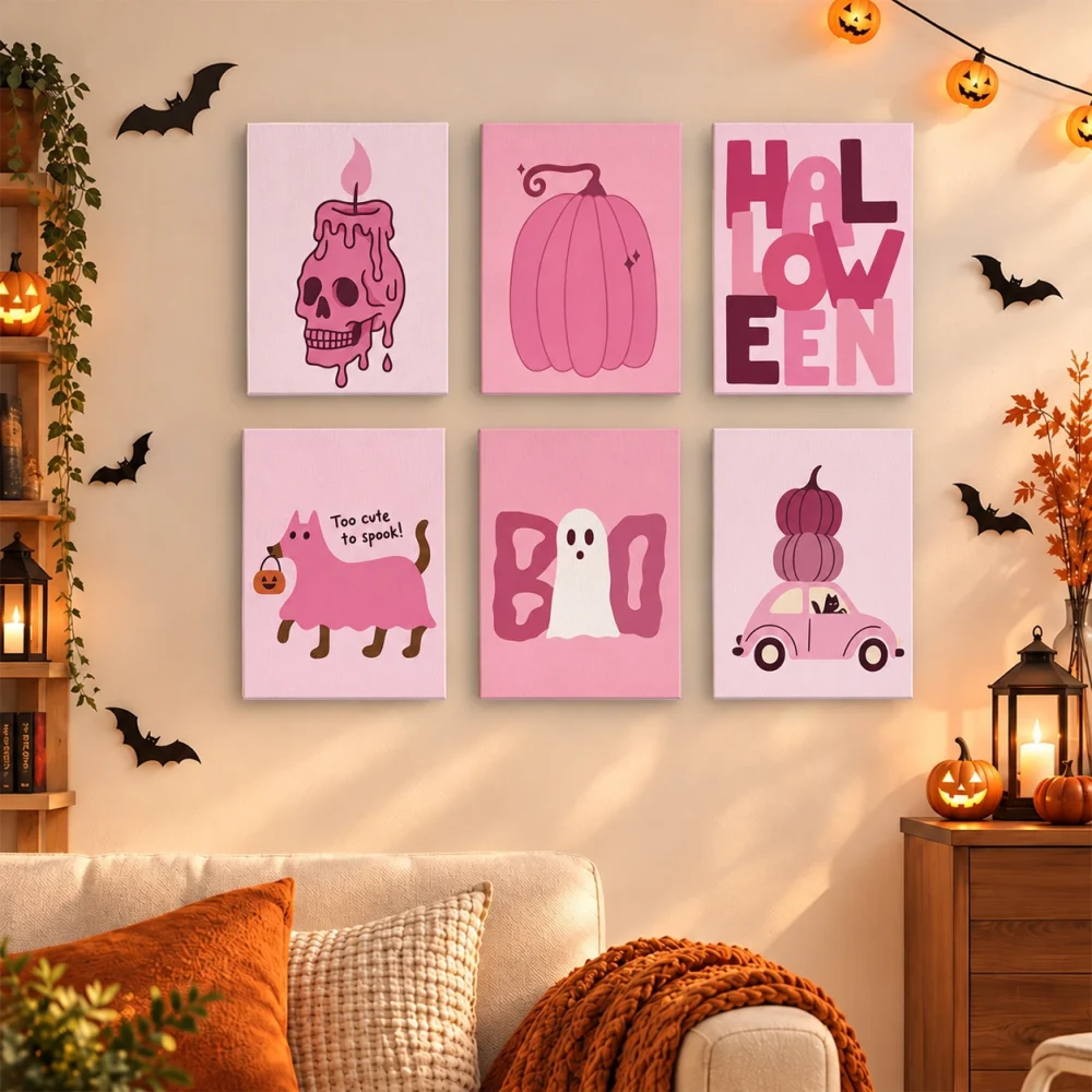 Pintar por números Halloween en rosa – foto 3