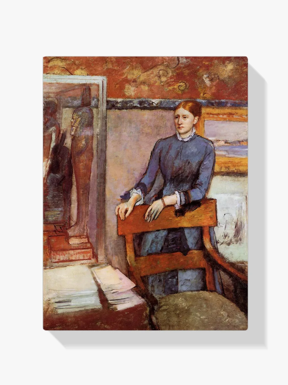 Pintar por números Hélène Rouart en el despacho de su padre