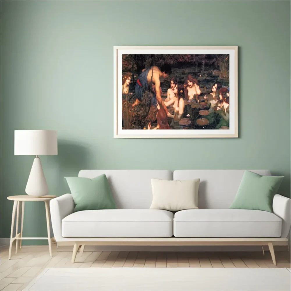 Pintar por números Hilas y las ninfas – foto 4