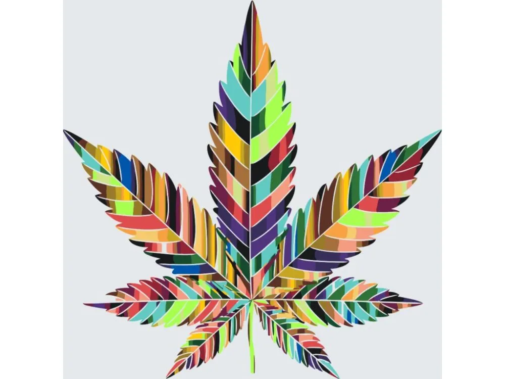 Pintar por números Hoja de cannabis – foto 2