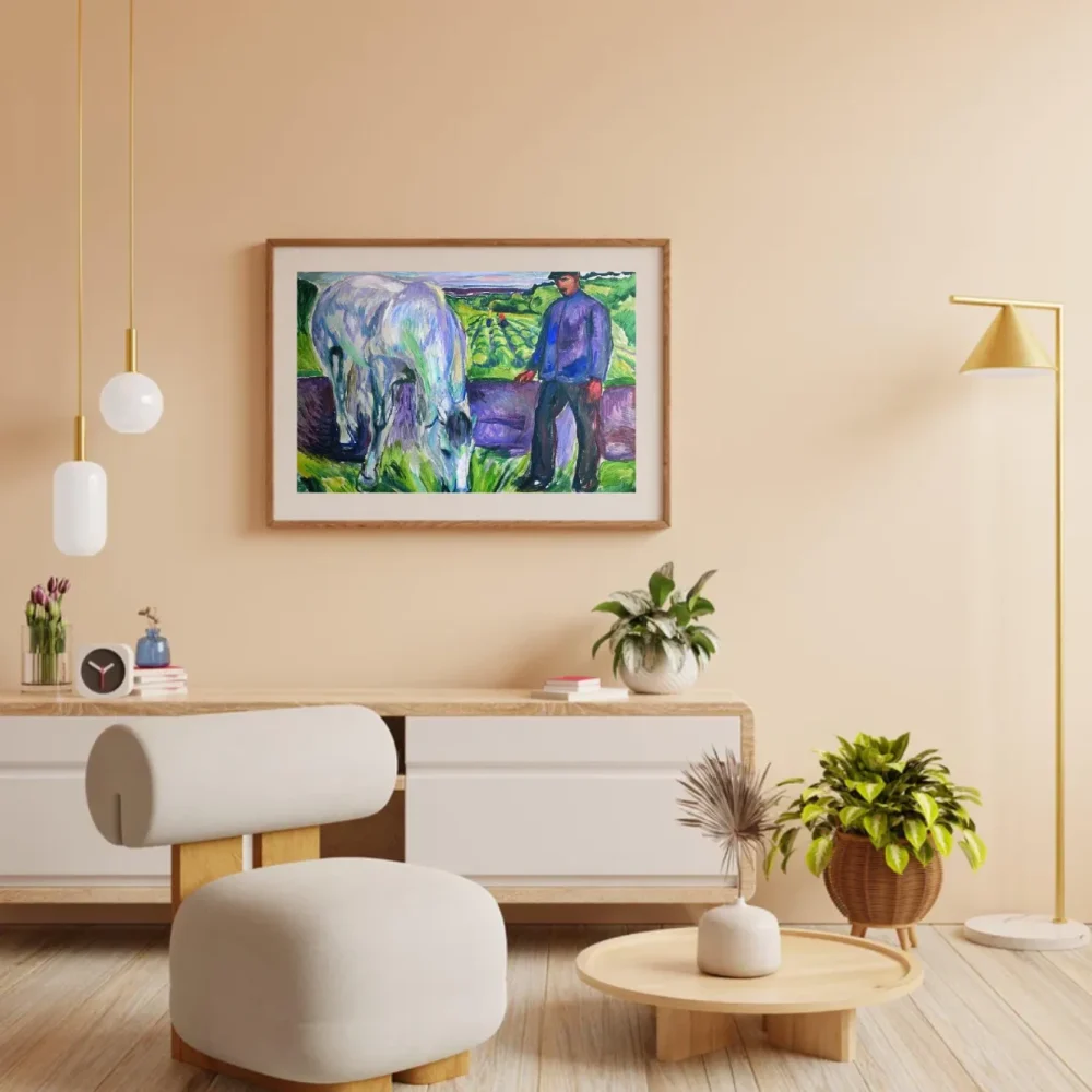 Pintar por números Hombre con caballo – foto 3