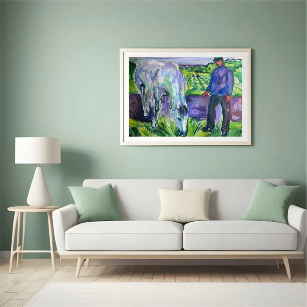 Pintar por números Hombre con caballo – foto 4