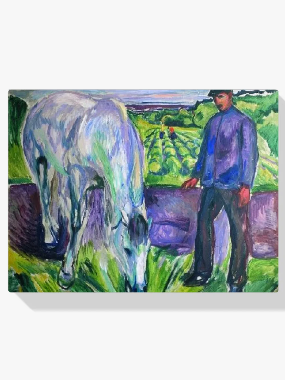 Pintar por números Hombre con caballo