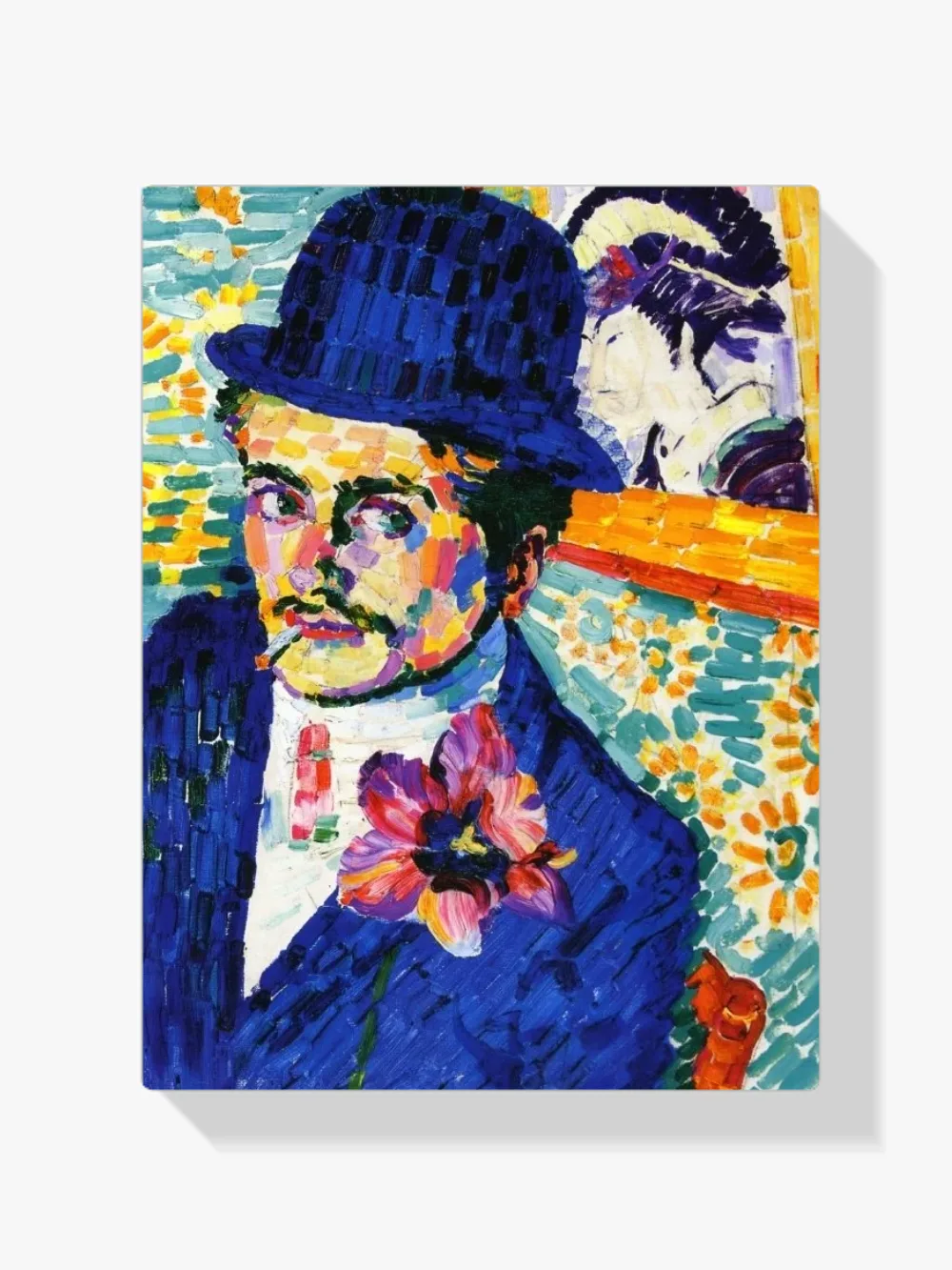 Pintar por números Hombre con un tulipán