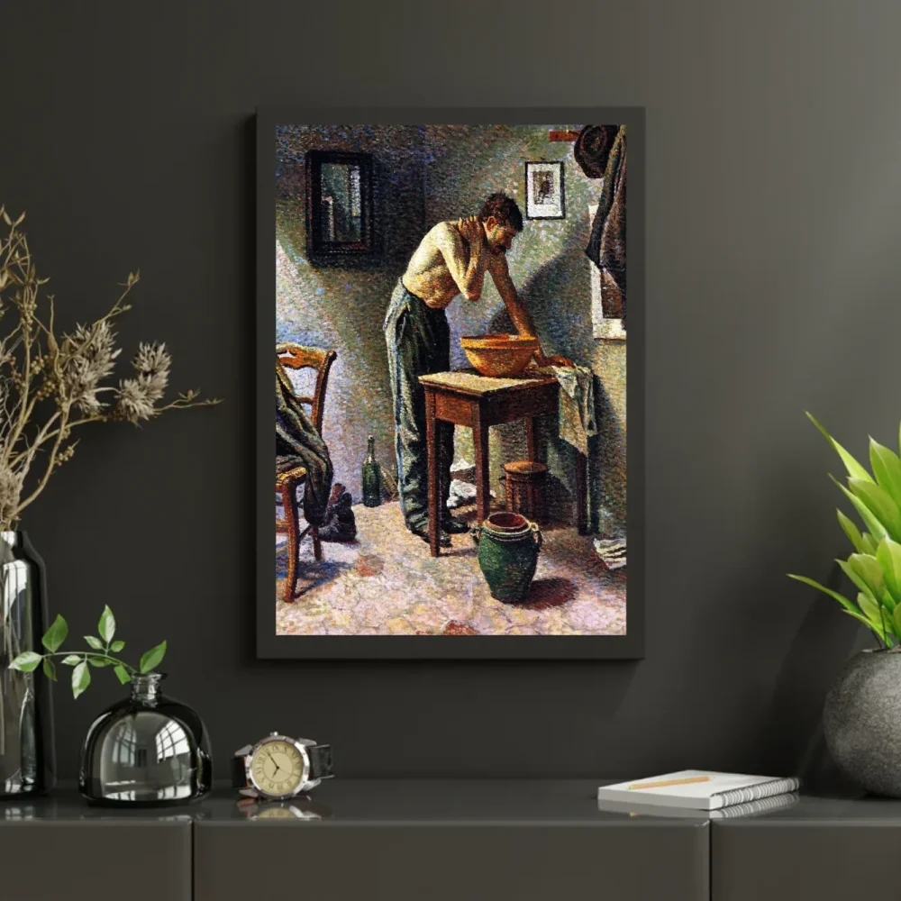 Pintar por números Hombre lavándose – foto 3