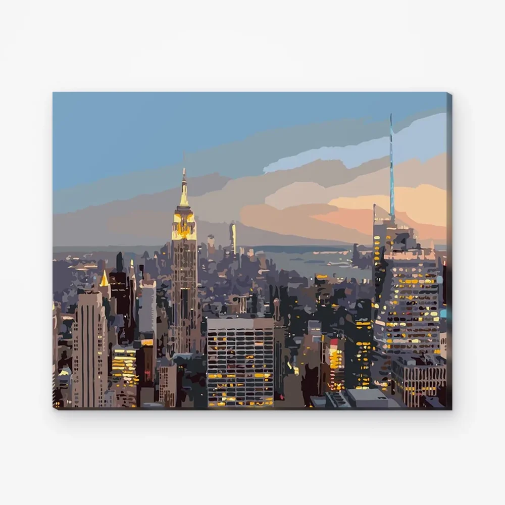 Pintar por Números - Horizonte de Manhattan - Nueva York
