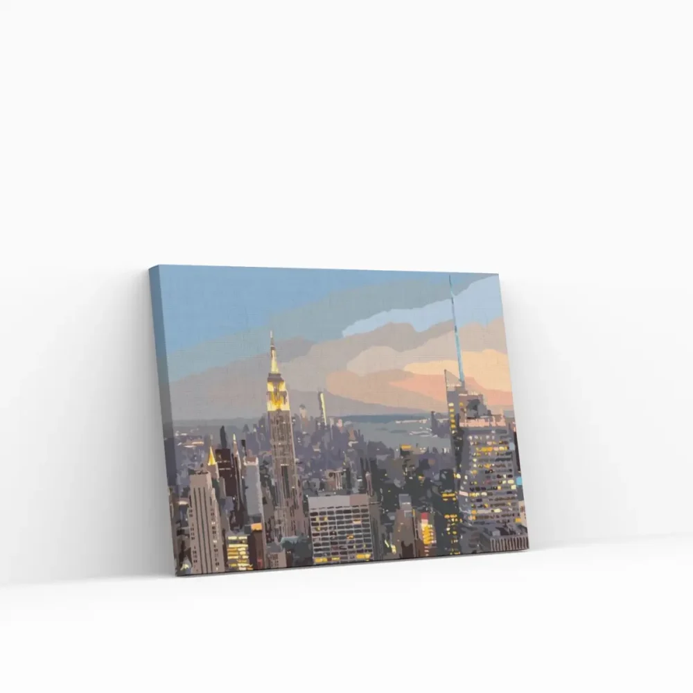 Pintar por números Horizonte de Manhattan - Nueva York