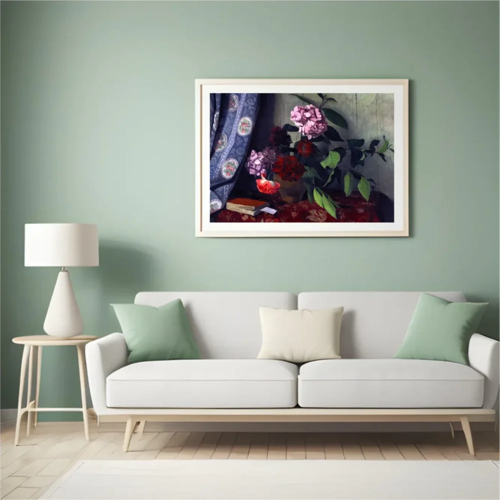 Pintar por números Hortensias y amapolas – foto 4